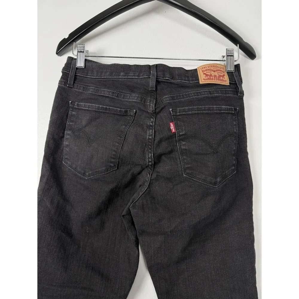 EUC Levi's 511 Slim Tapered Jeans BLACK Mens tag=29x28 Red‎ Tab